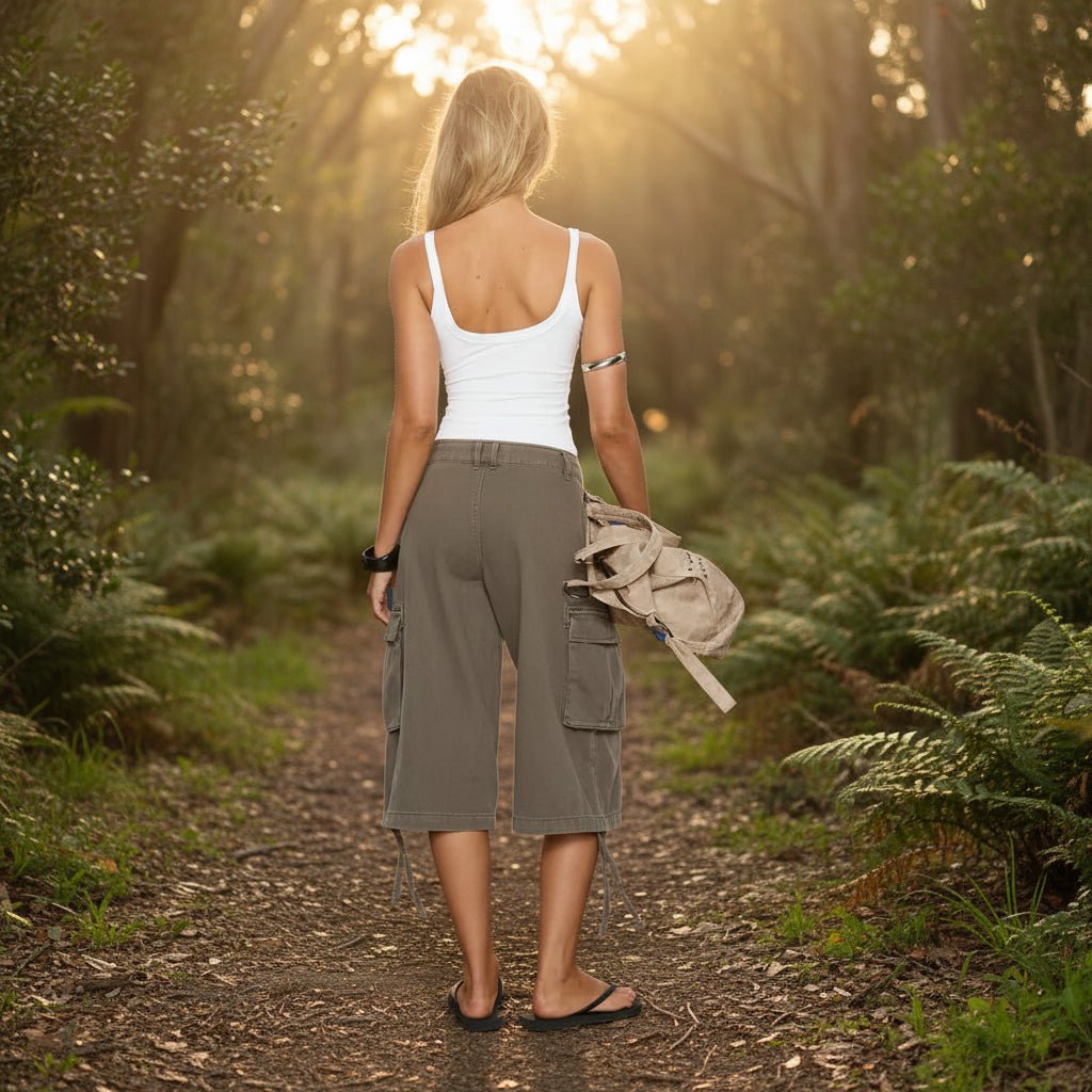Everyday Cargo Capris with Deep Utility Pockets