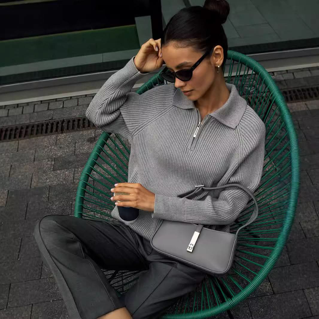 Style freundlicher Alltags-Strickpullover