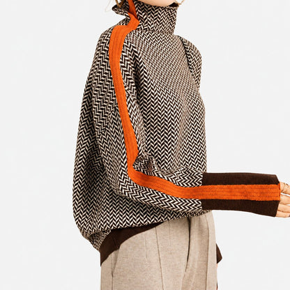 Figurbetonter Rollkragenpullover