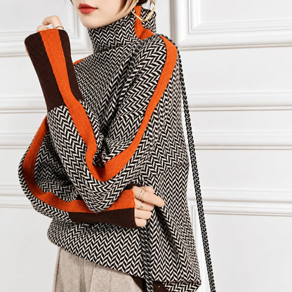 Figurbetonter Rollkragenpullover