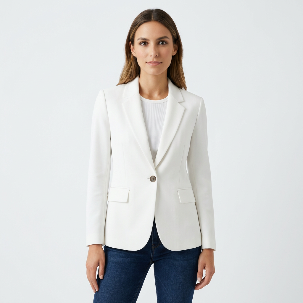 Classic One Button Elegant Blazer Jacket