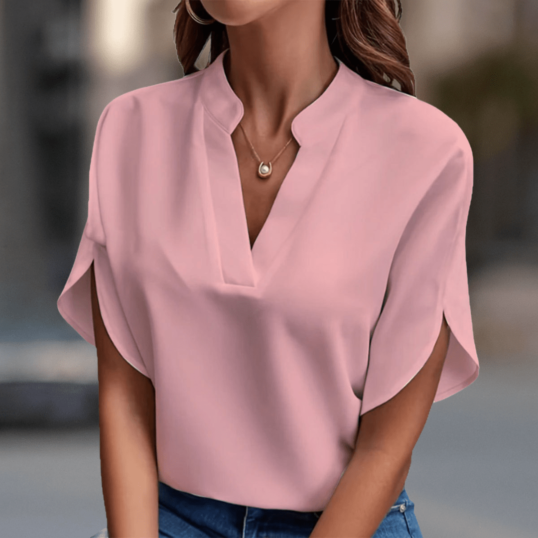 Casual V Neck Blouse