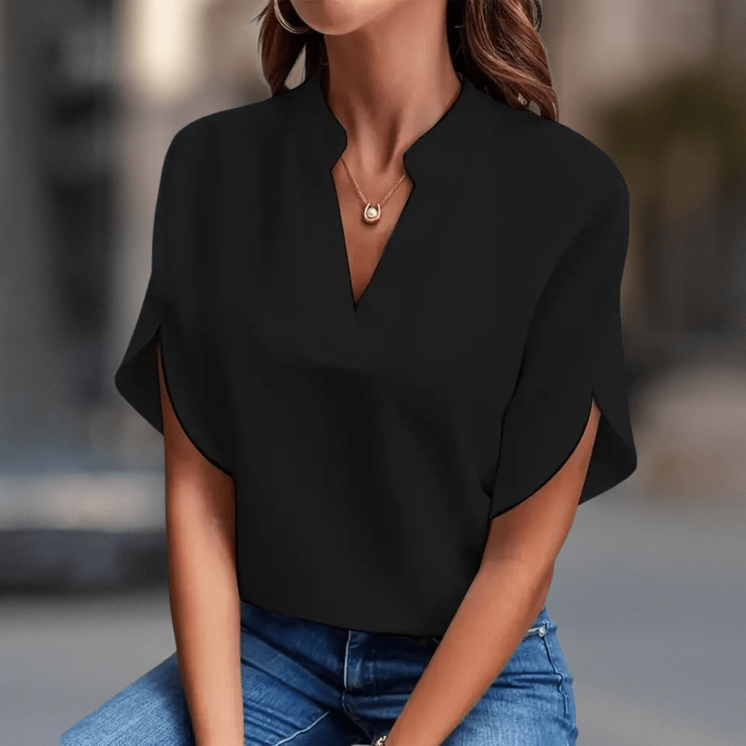 Casual V Neck Blouse