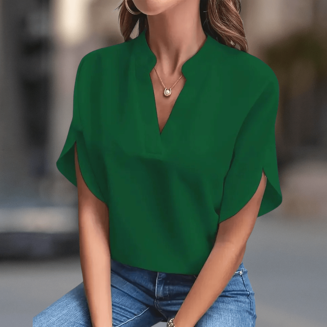 Casual V Neck Blouse