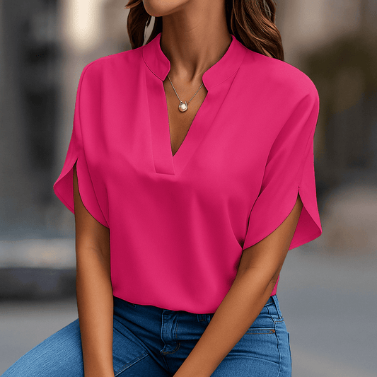 Casual V Neck Blouse