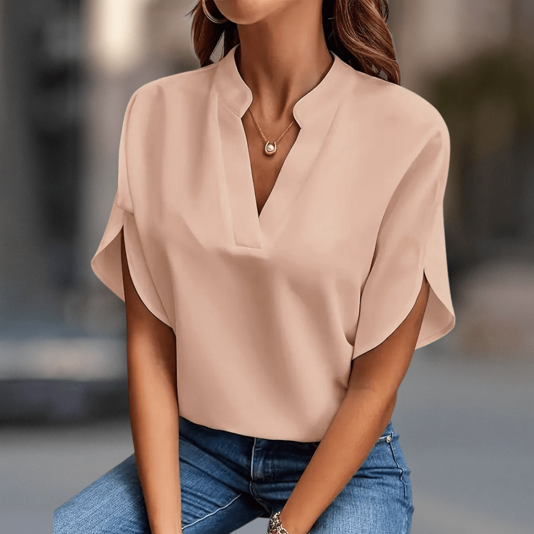 Casual V Neck Blouse