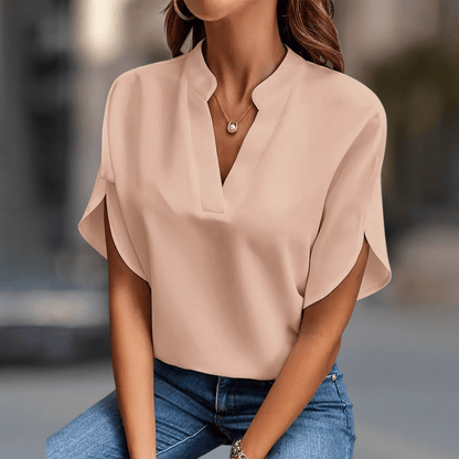 Casual V Neck Blouse