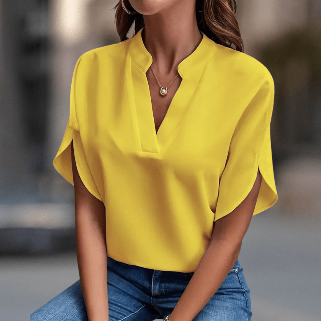 Casual V Neck Blouse