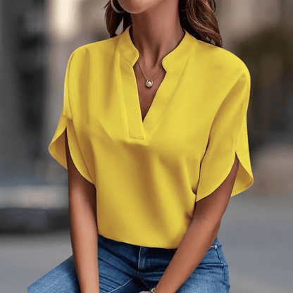 Casual V Neck Blouse