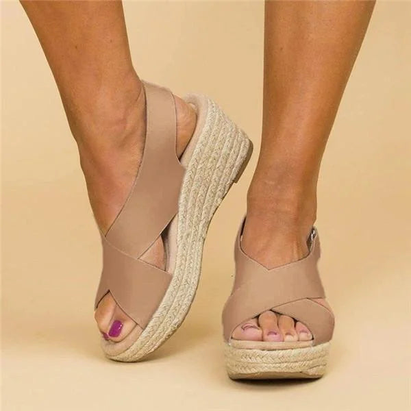 Orthopedic Espadrille Wedge Sandals