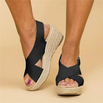 Orthopedic Espadrille Wedge Sandals