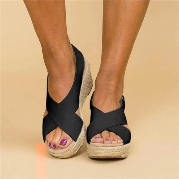Orthopedic Espadrille Wedge Sandals