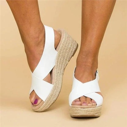 Orthopedic Espadrille Wedge Sandals