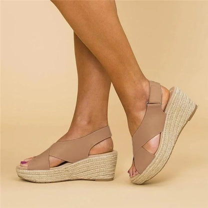 Orthopedic Espadrille Wedge Sandals