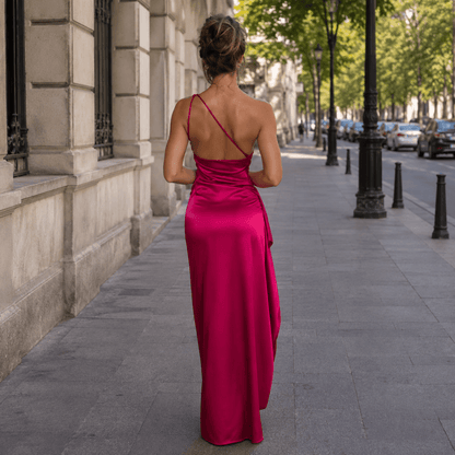 One-Shoulder Maxi Dress for Evenings