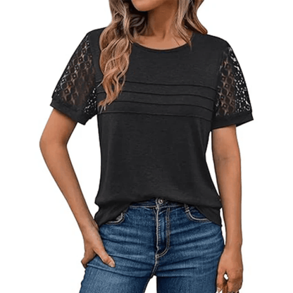 Soft Lace Sleeve Top