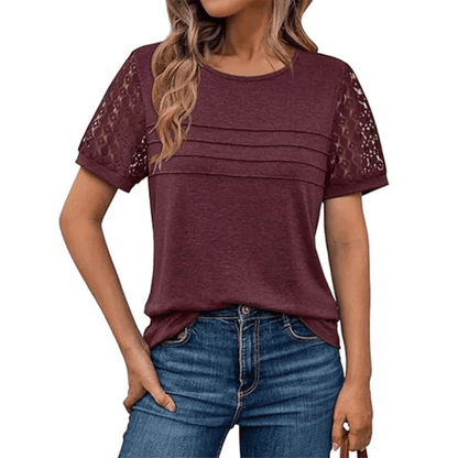 Soft Lace Sleeve Top