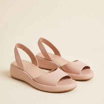 Low Wedge Slingback Sandals