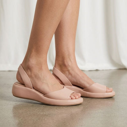Low Wedge Slingback Sandals