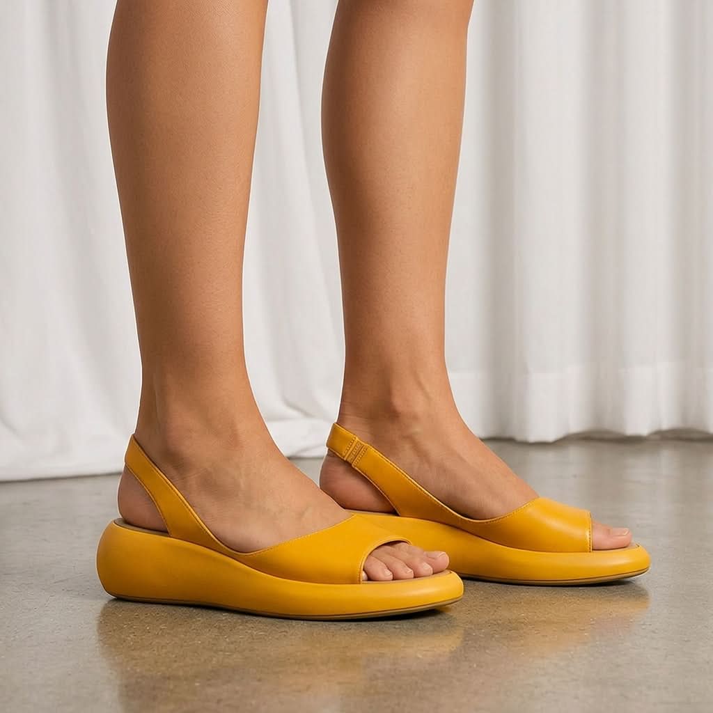 Low Wedge Slingback Sandals