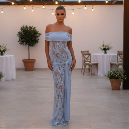 Statement Detail Off-Shoulder Maxi Dress