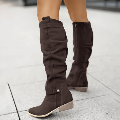 Soft Suede Knee Boots