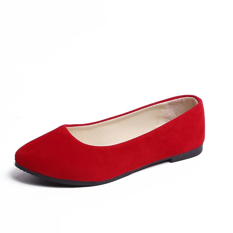 Sleek Pointed Toe Ballet Flats