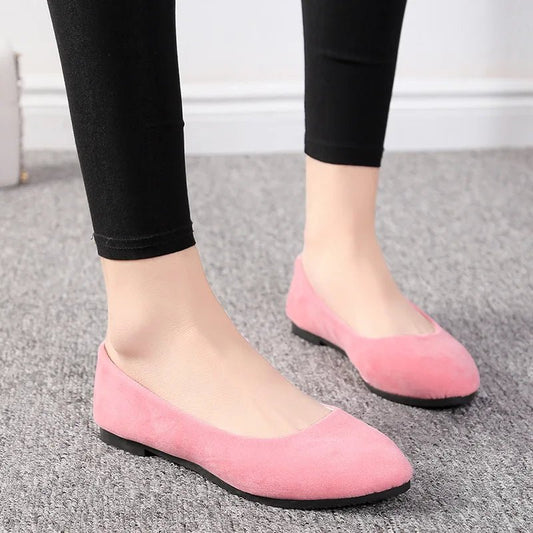 Sleek Pointed Toe Ballet Flats