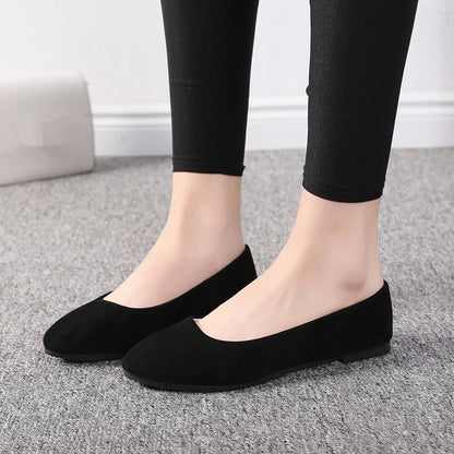 Sleek Pointed Toe Ballet Flats