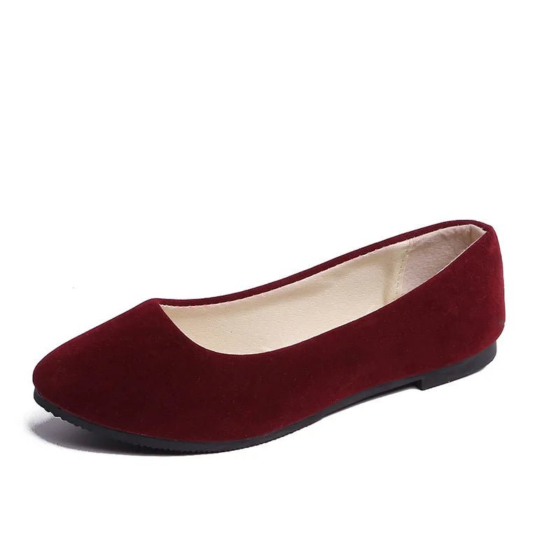 Sleek Pointed Toe Ballet Flats