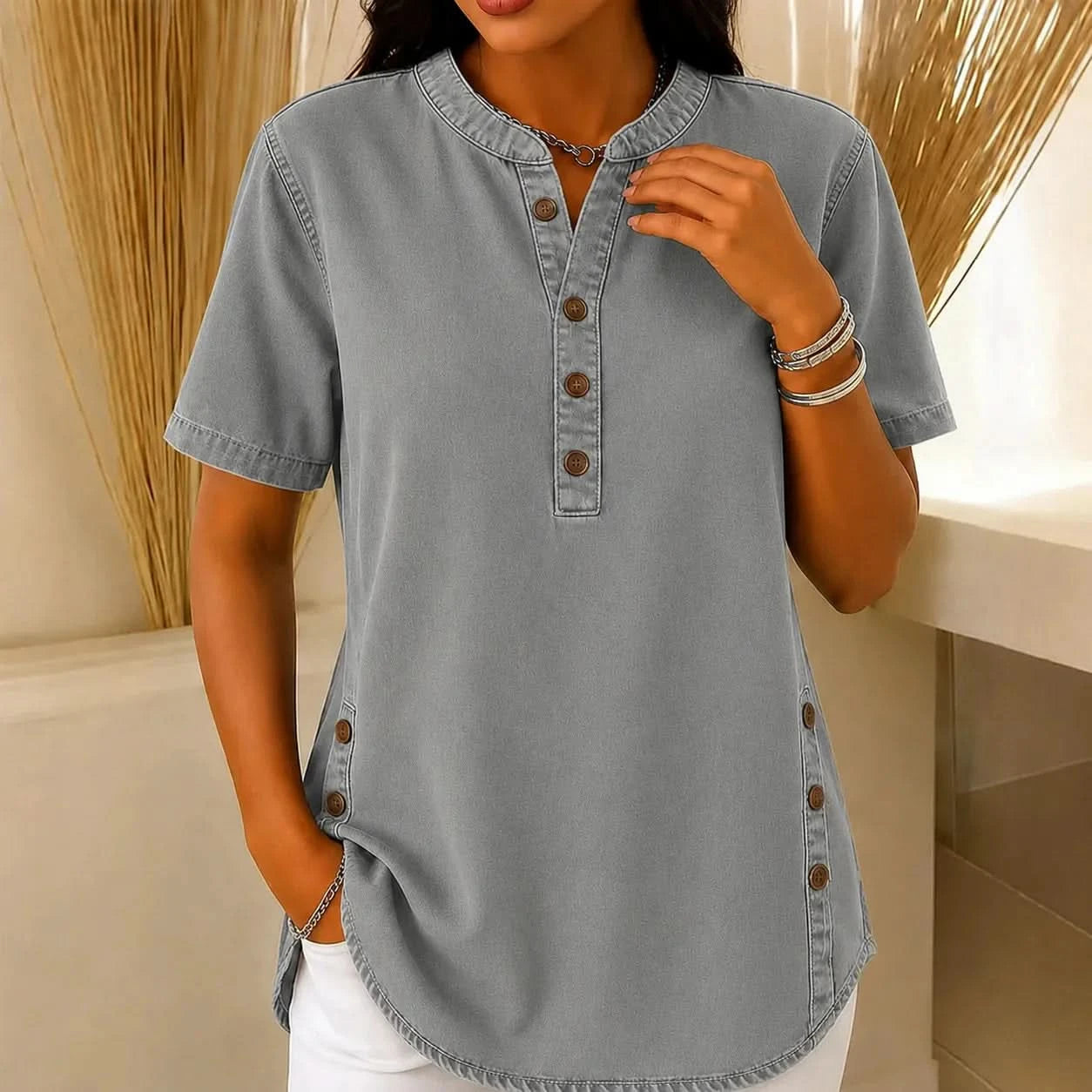Relaxed Fit Tunic Top