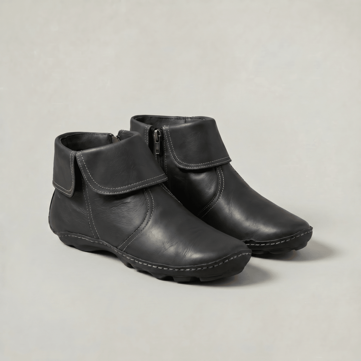 Lässige Stiefeletten mit seitlichem Reißverschluss für den Alltag