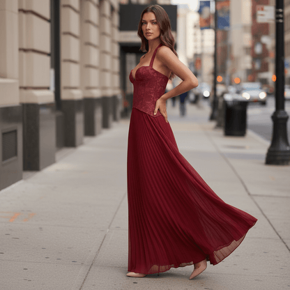 Romantic Detail Maxi Dress