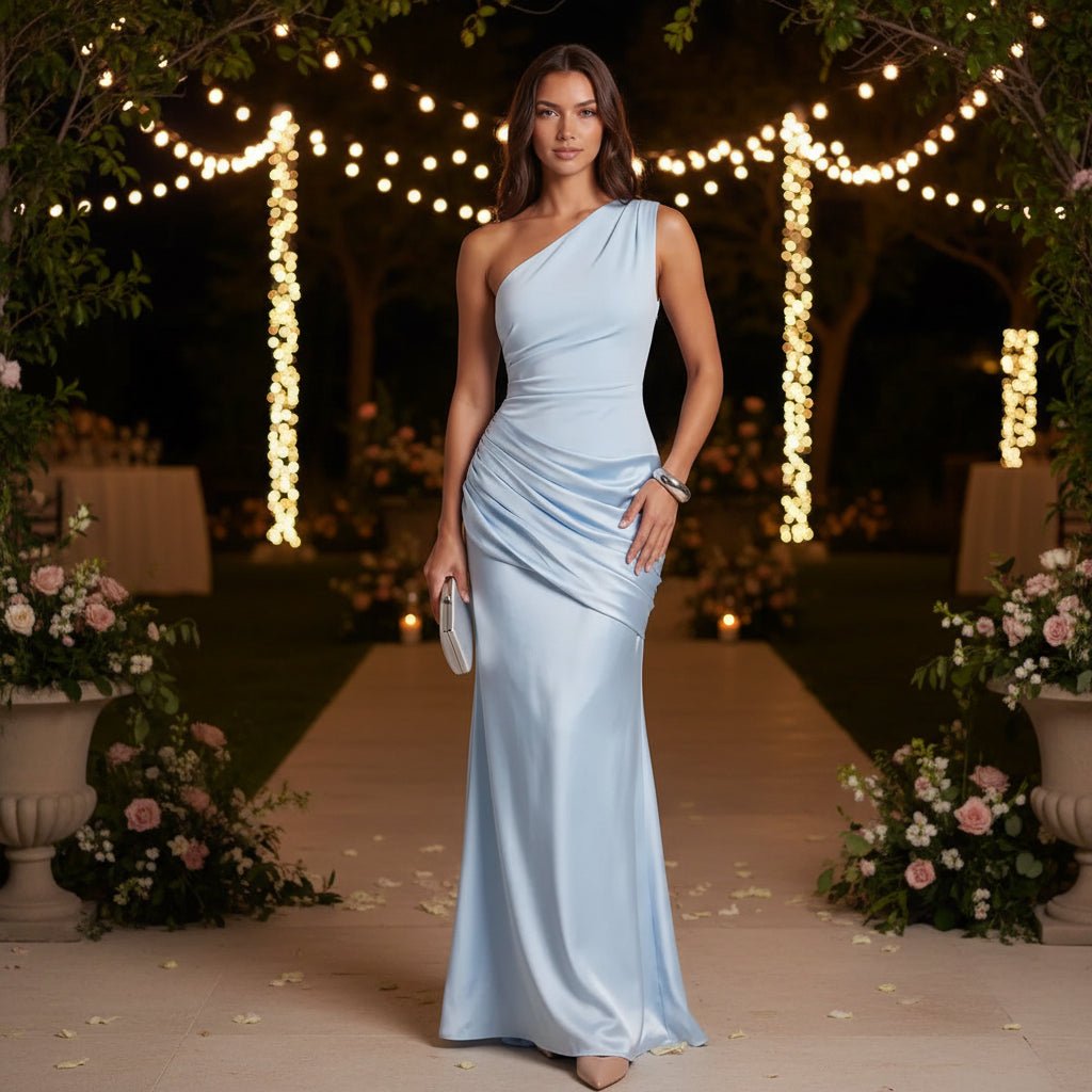 Maxikleid mit einem Schulterträger