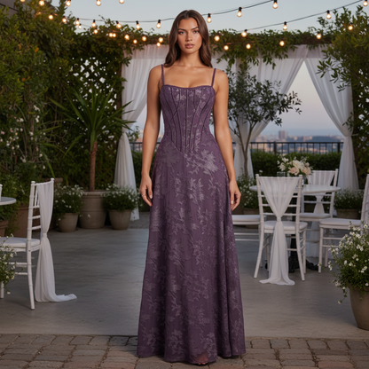 Soft Draped One Shoulder Maxi Dress