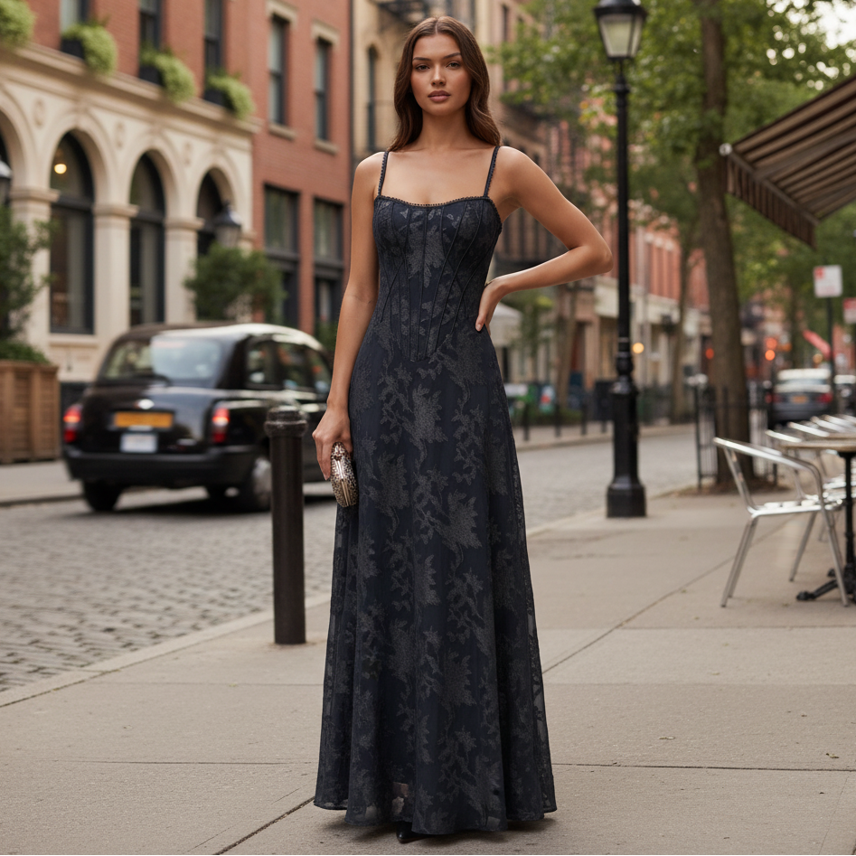 Soft Draped One Shoulder Maxi Dress