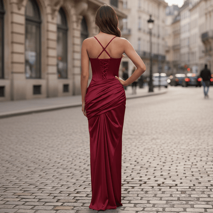 Waist Defining Maxi Dress for Evenings