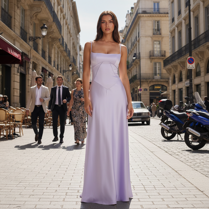Slim Fit Maxi Dress for Evenings