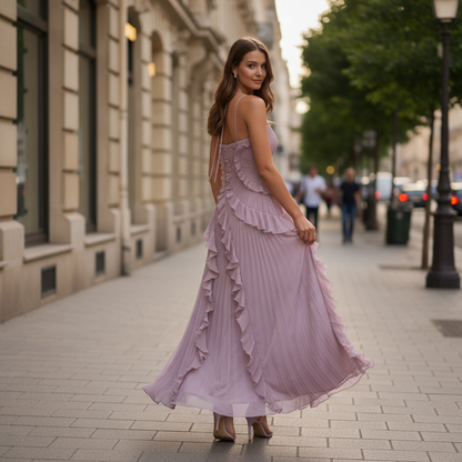 Asymmetric Flow Maxi Dress