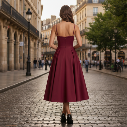 Fließendes Midikleid