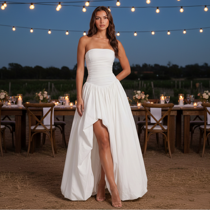 Trägerloses Maxikleid
