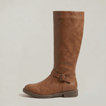 Over-the-Knee Riding Boots with Chunky Heel