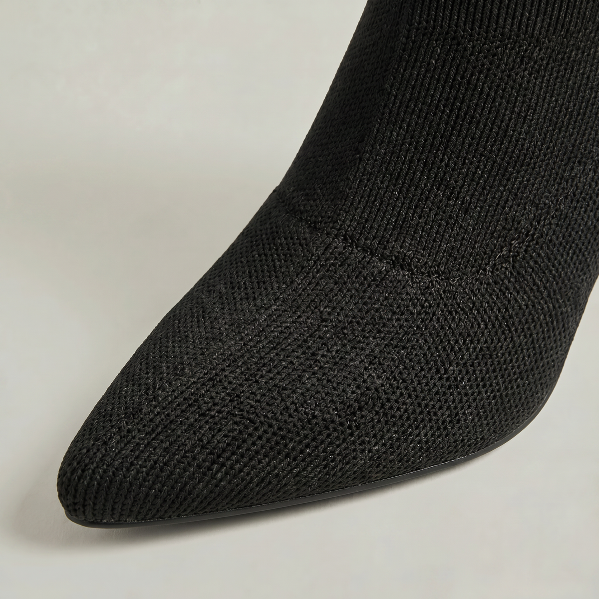 Pointed-Toe Knee-High Boots