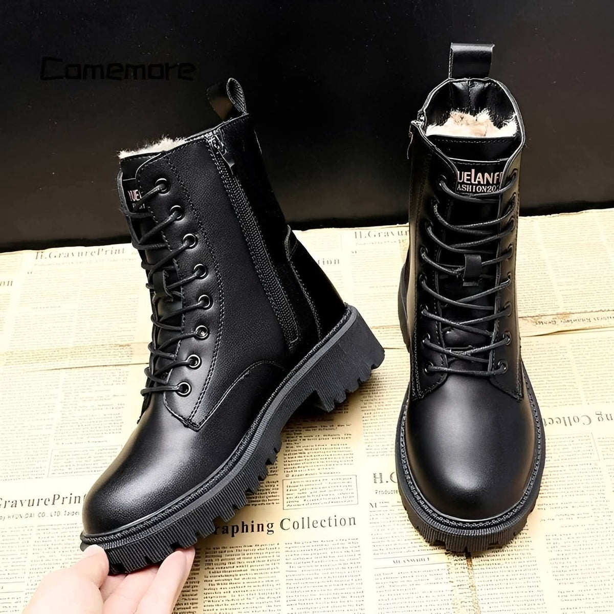 Versatile Black Winter Boots