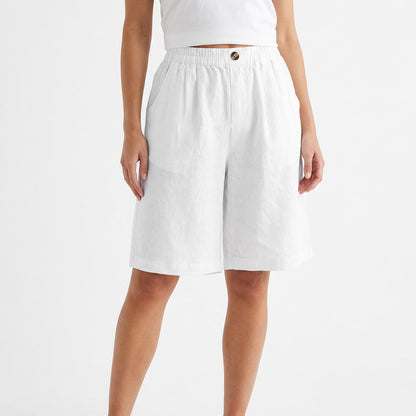 Relaxed Fit Casual Wide-Leg Shorts