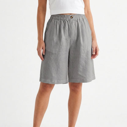 Relaxed Fit Casual Wide-Leg Shorts