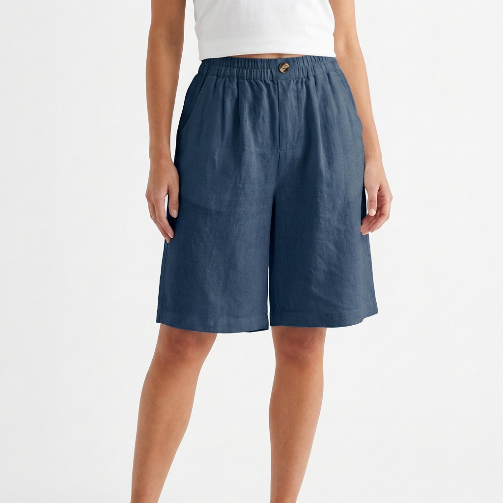 Relaxed Fit Casual Wide-Leg Shorts