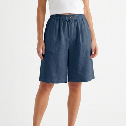 Relaxed Fit Casual Wide-Leg Shorts