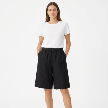 Relaxed Fit Casual Wide-Leg Shorts