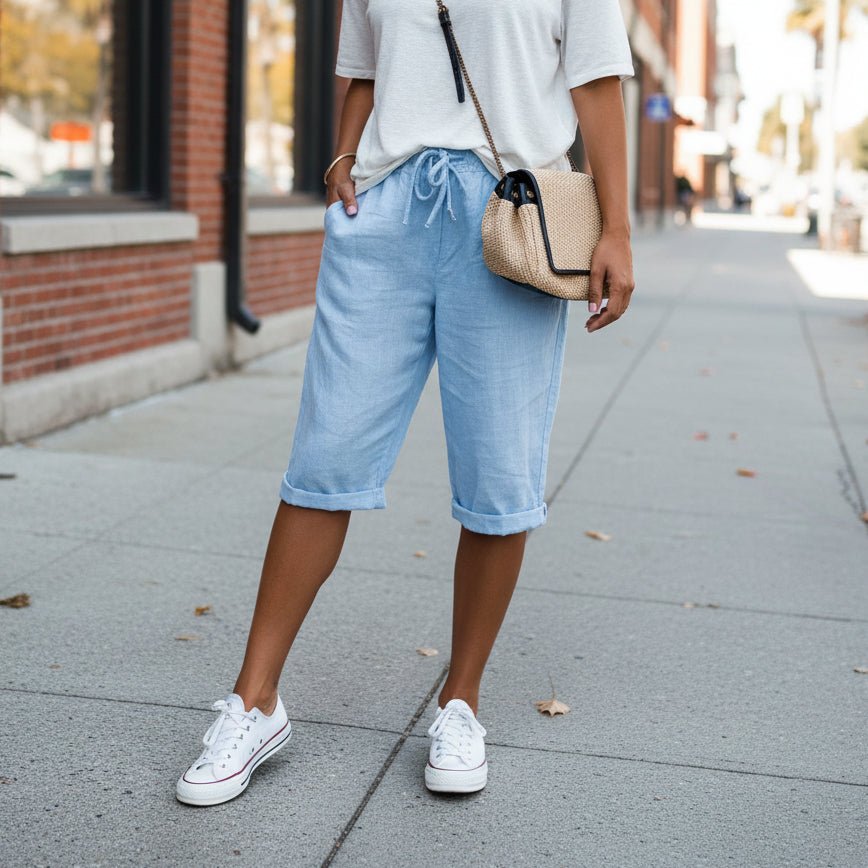 Loose Fit Capri Trousers